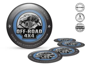 Wheel Decal Style Racing Silicone Badges